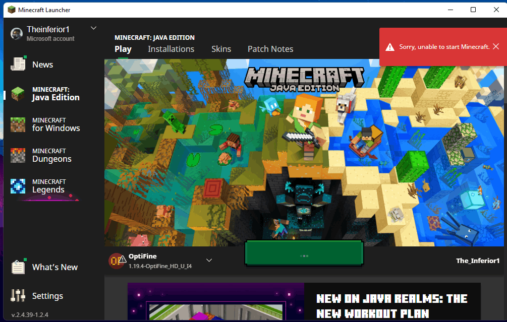 HELP!!! I can't login to minecraft - Discussion - Minecraft: Java