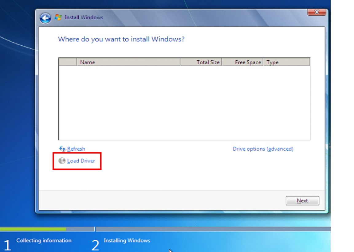 Bailarín Gigante Reclamación Windows 10 install don't recognize NvMe M.2 SSD - Microsoft Community
