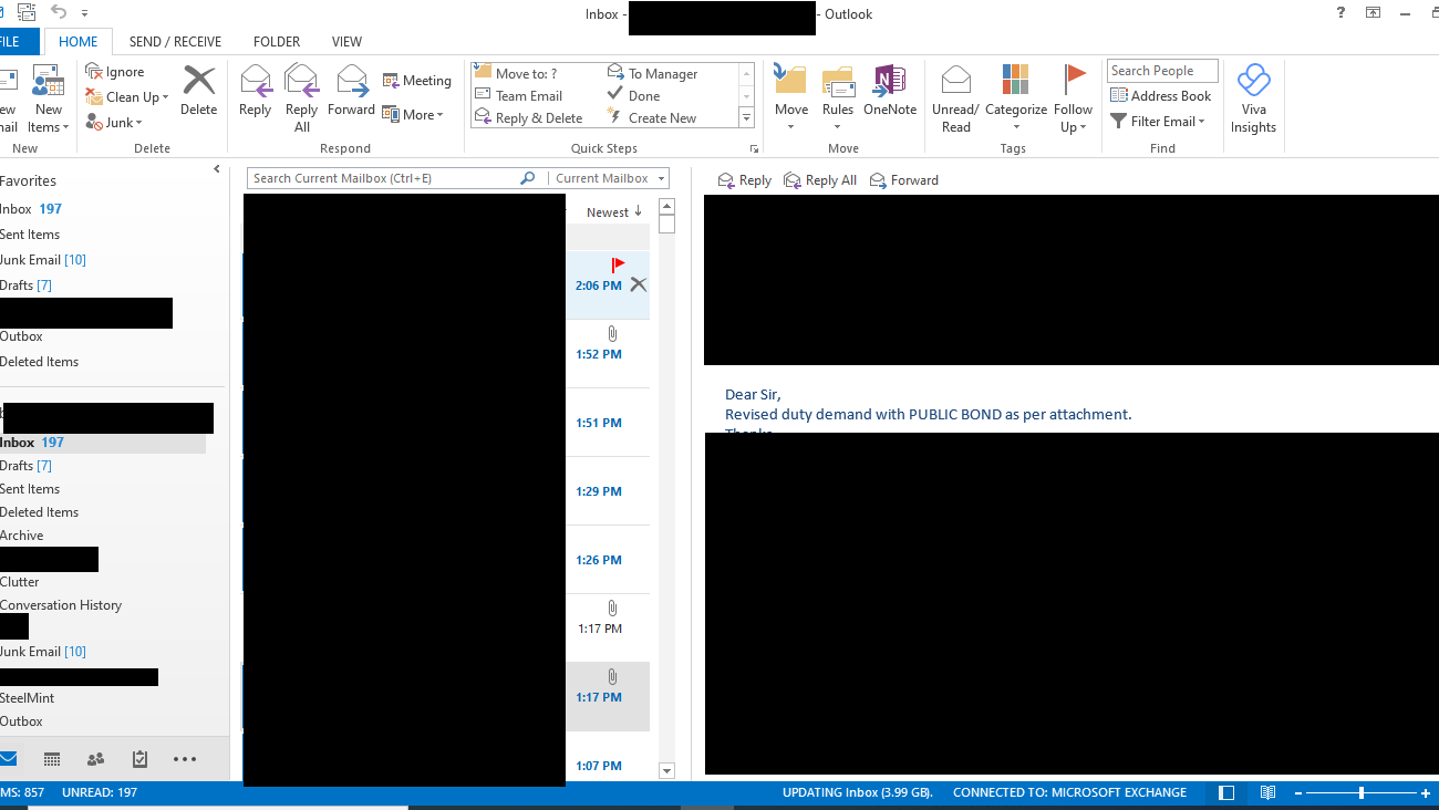 Why Is Outlook Application Inbox Stuck At 3.99 GB - Microsoft Community