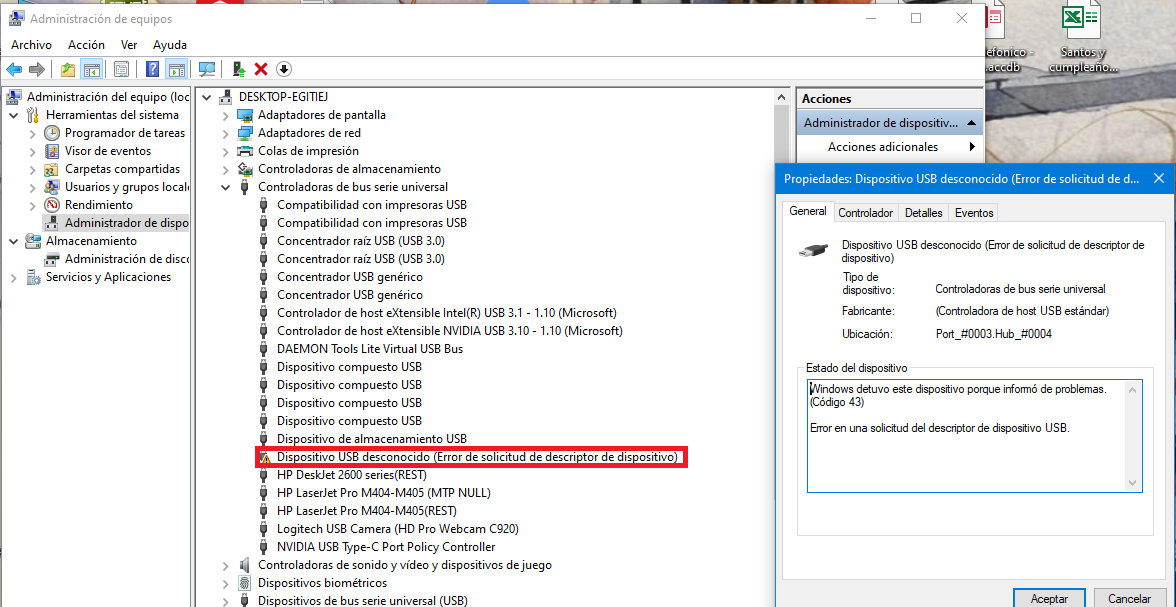 Evento 411 Kernel Pnp Dispositivo Usb Desconocido Error De Microsoft Community