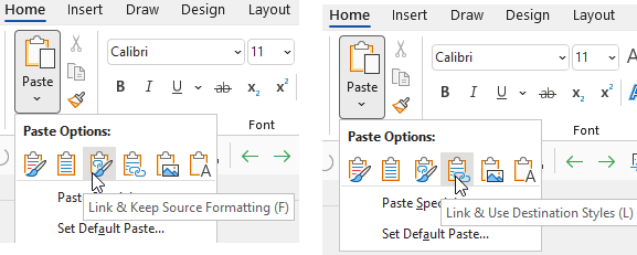 Linking An Excel Cell To A Word Document Microsoft Community