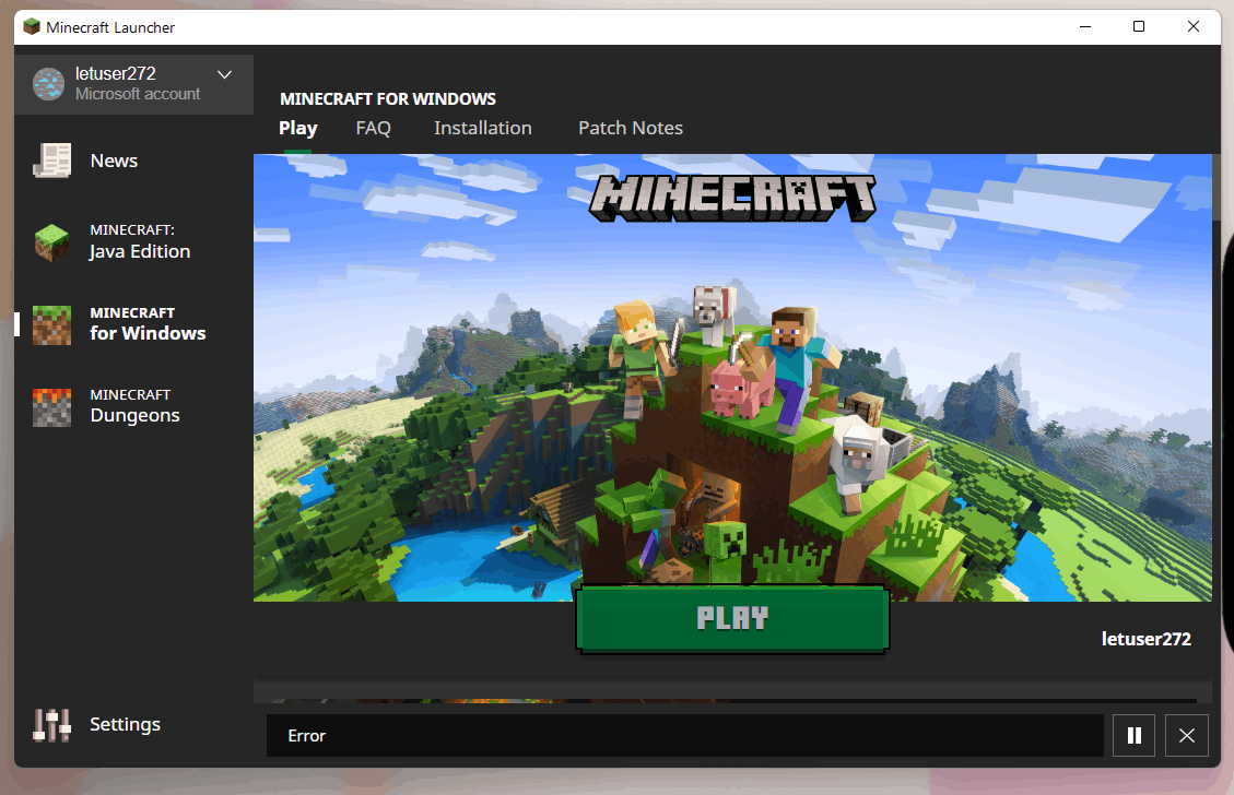 0x8024 Error Code While Download Minecraft From Store Microsoft Community