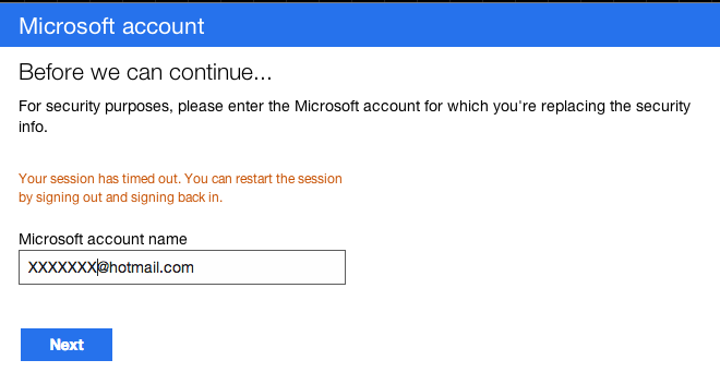 Security Change Spam: Your Hotmail Account Services Has Expired