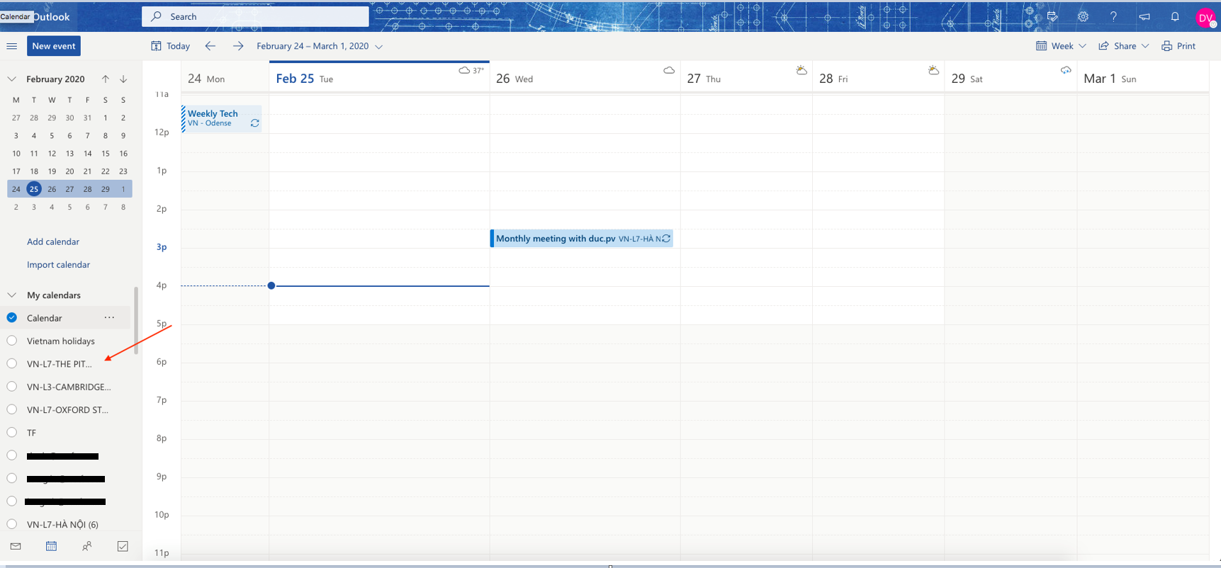 Can't delete the shared calendar in Outlook online Microsoft Community