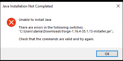 Unable To Install Java - Microsoft Community