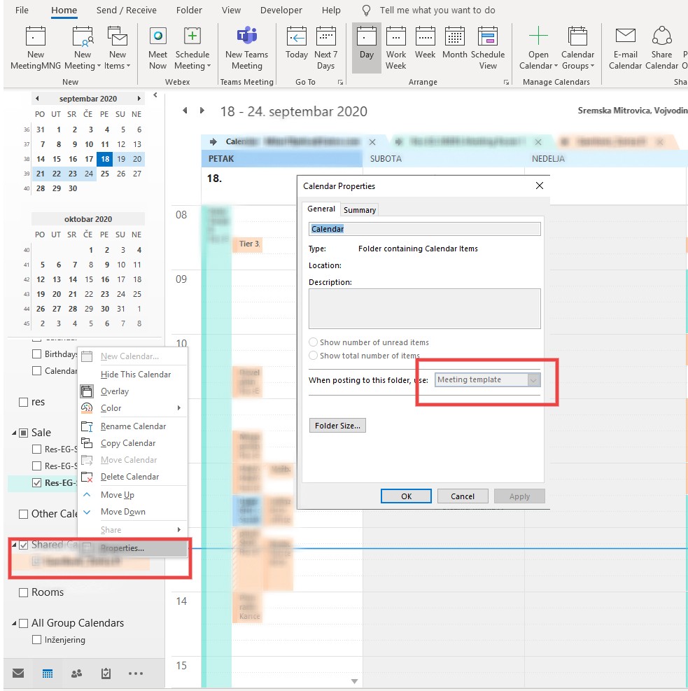 Shared Calendars Meeting Template - Microsoft Community