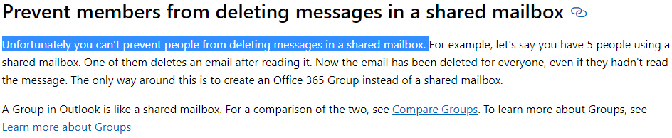 Shared Mailbox Issue - Emails Deleted Automatically - Microsoft Community