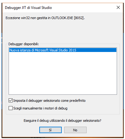 il debugger e riprovare il debugger e riprovare
