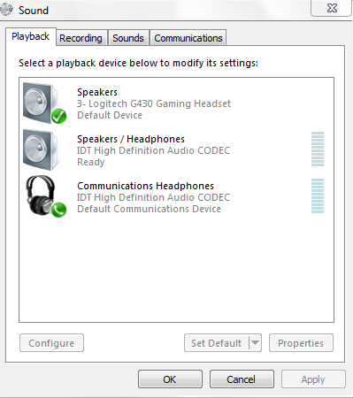 hjælpe Græsse sø My Logitech G430 Headset is not working - Microsoft Community