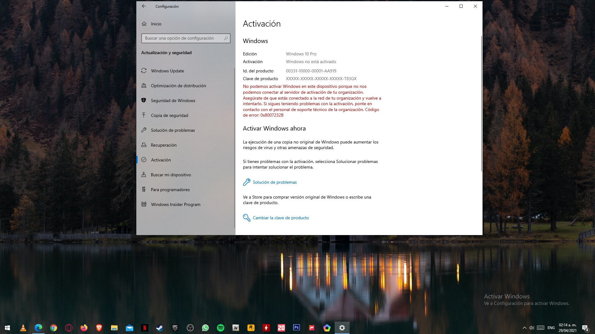 No Puedo Activar Windows 10 (Código De Error 0x8007232B) - Microsoft ...