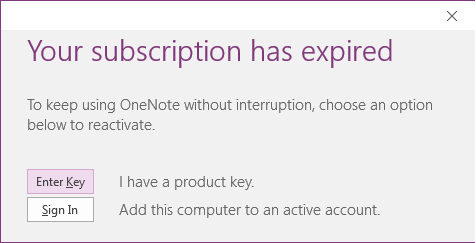 Top 68+ imagen your subscription has expired office 365