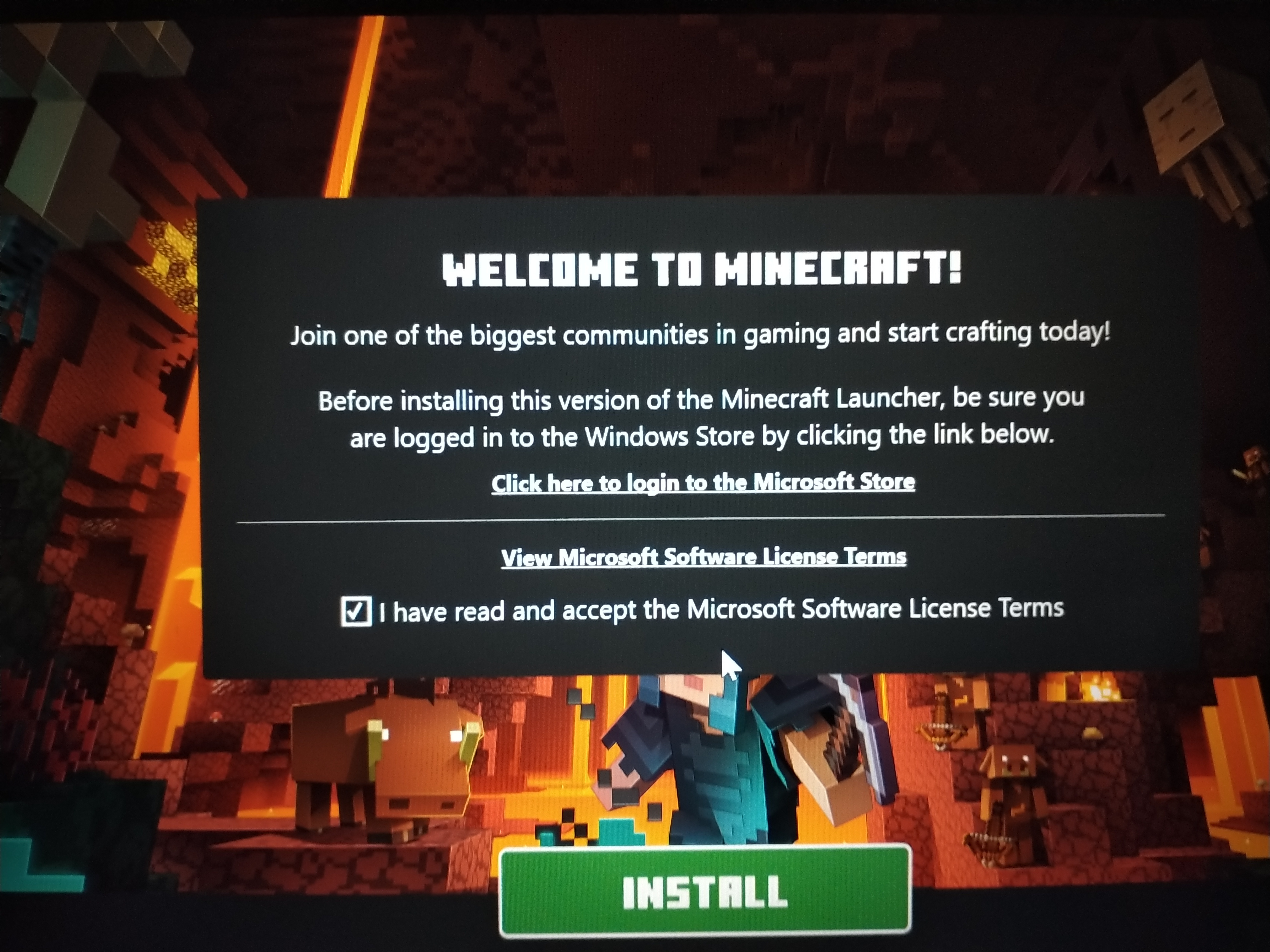 Minecraft installer frozen - Microsoft Community