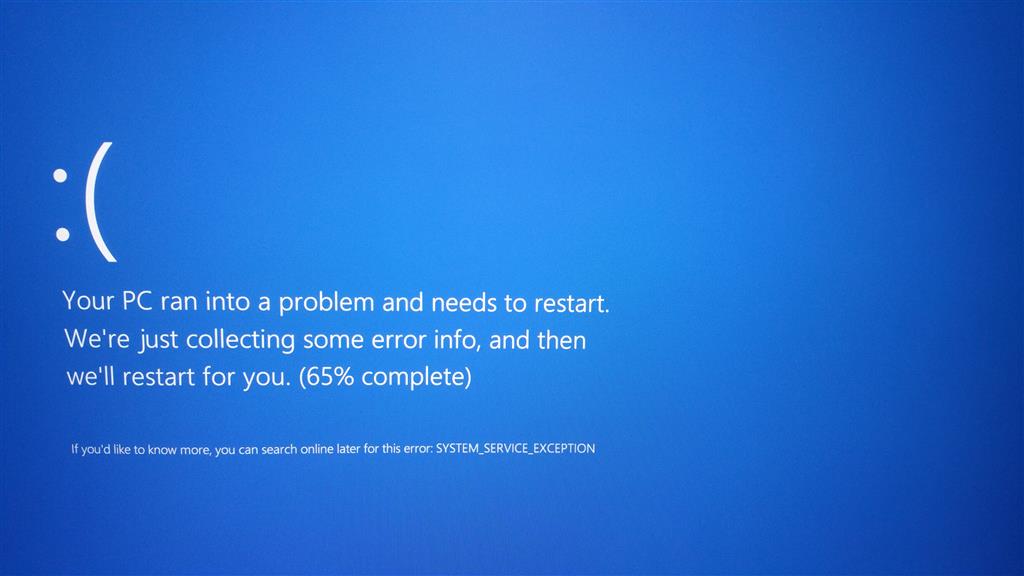 Blue Screen Start Up : SYSTEM_SERVICE_EXCEPTION - Microsoft Community