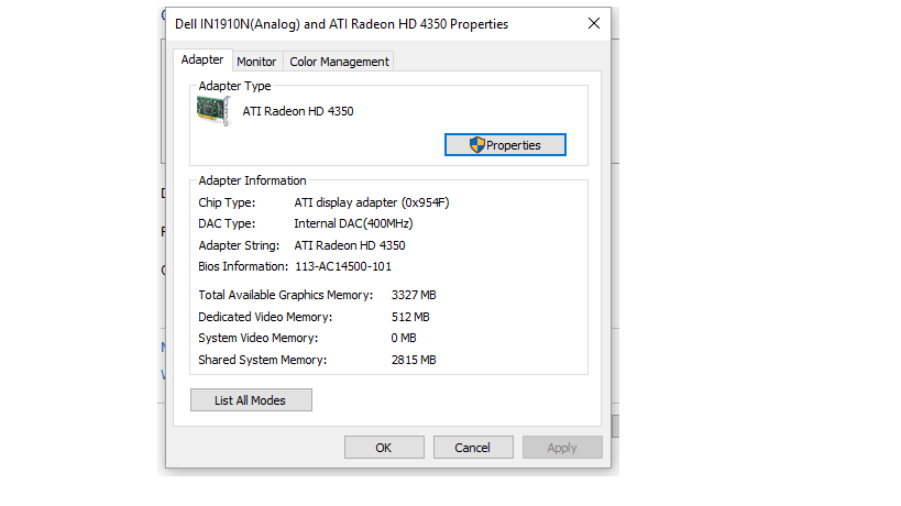 how do i increase dedicated viseo ram in windows 10 home