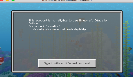 Acesso ao Minecraft education. - Microsoft Community