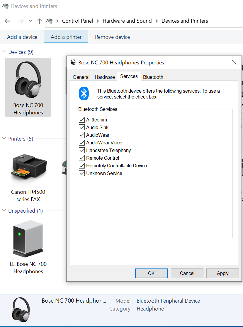 bose 700 windows 10 microphone