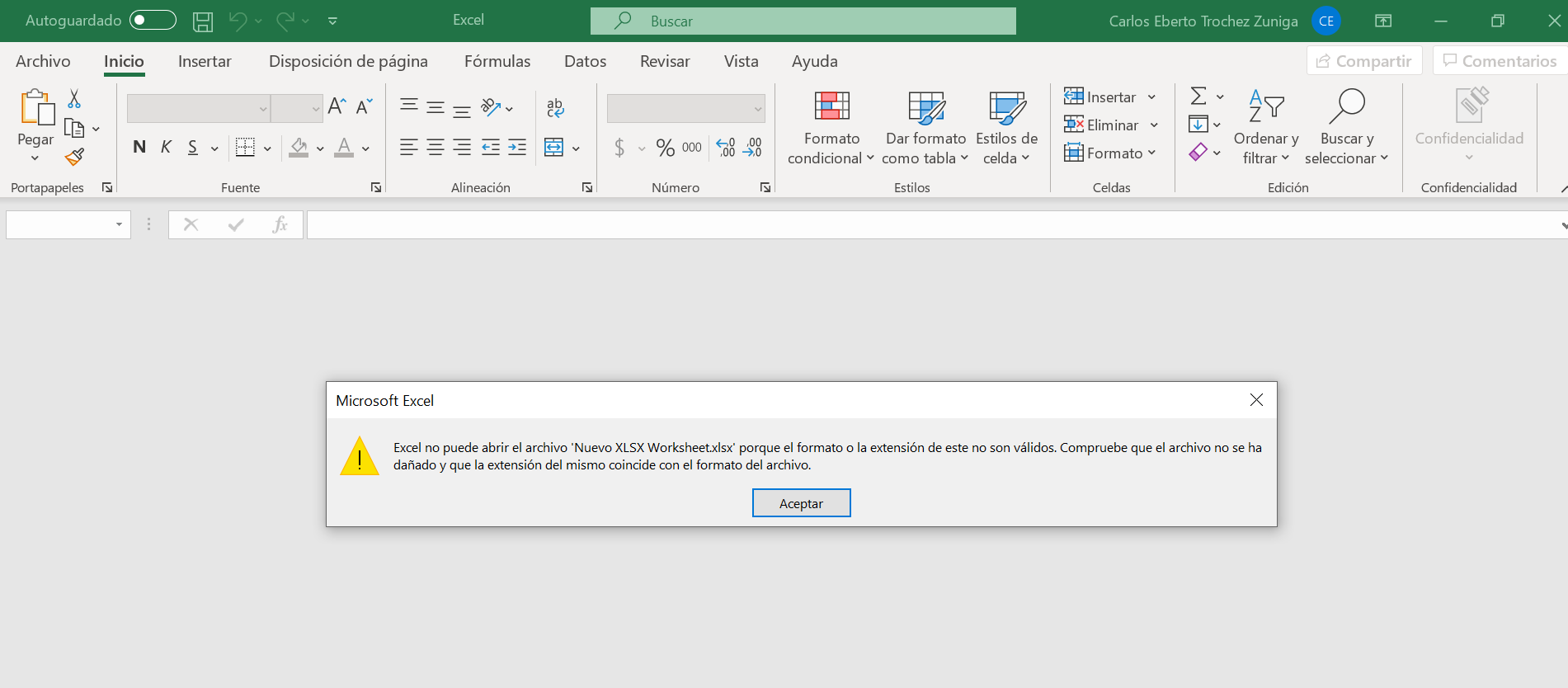 Problems with creating excel documents from window drop down from -  Microsoft Community