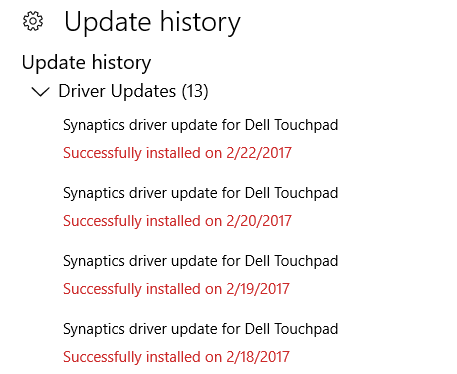 Want to disable update for my Touchpad driver - Microsoft Community