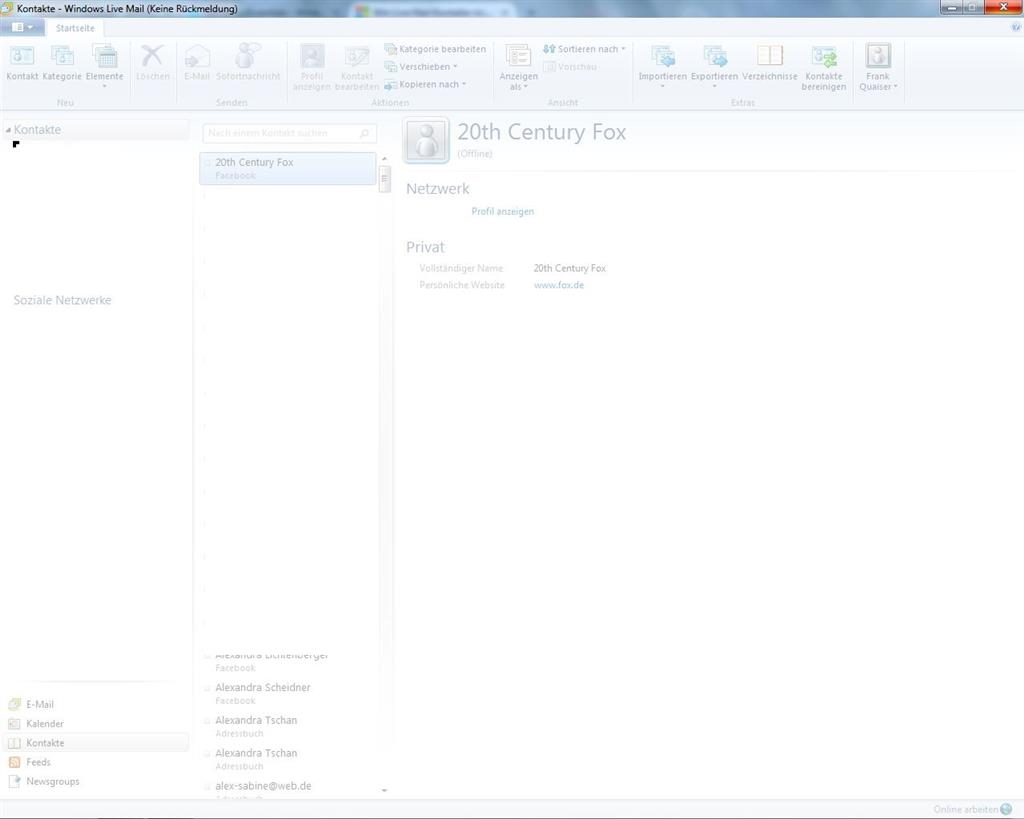 windows live kontakte