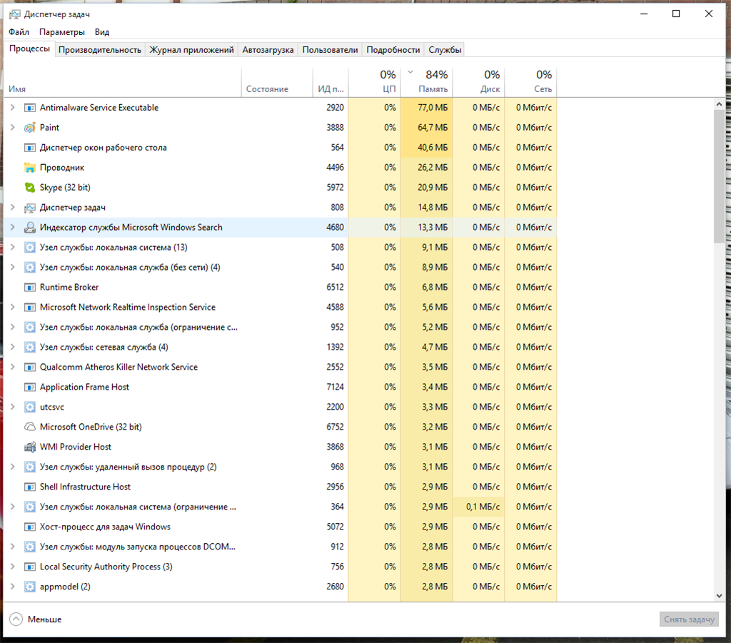 Microsoft windows на компьютере недостаточно памяти taskhost