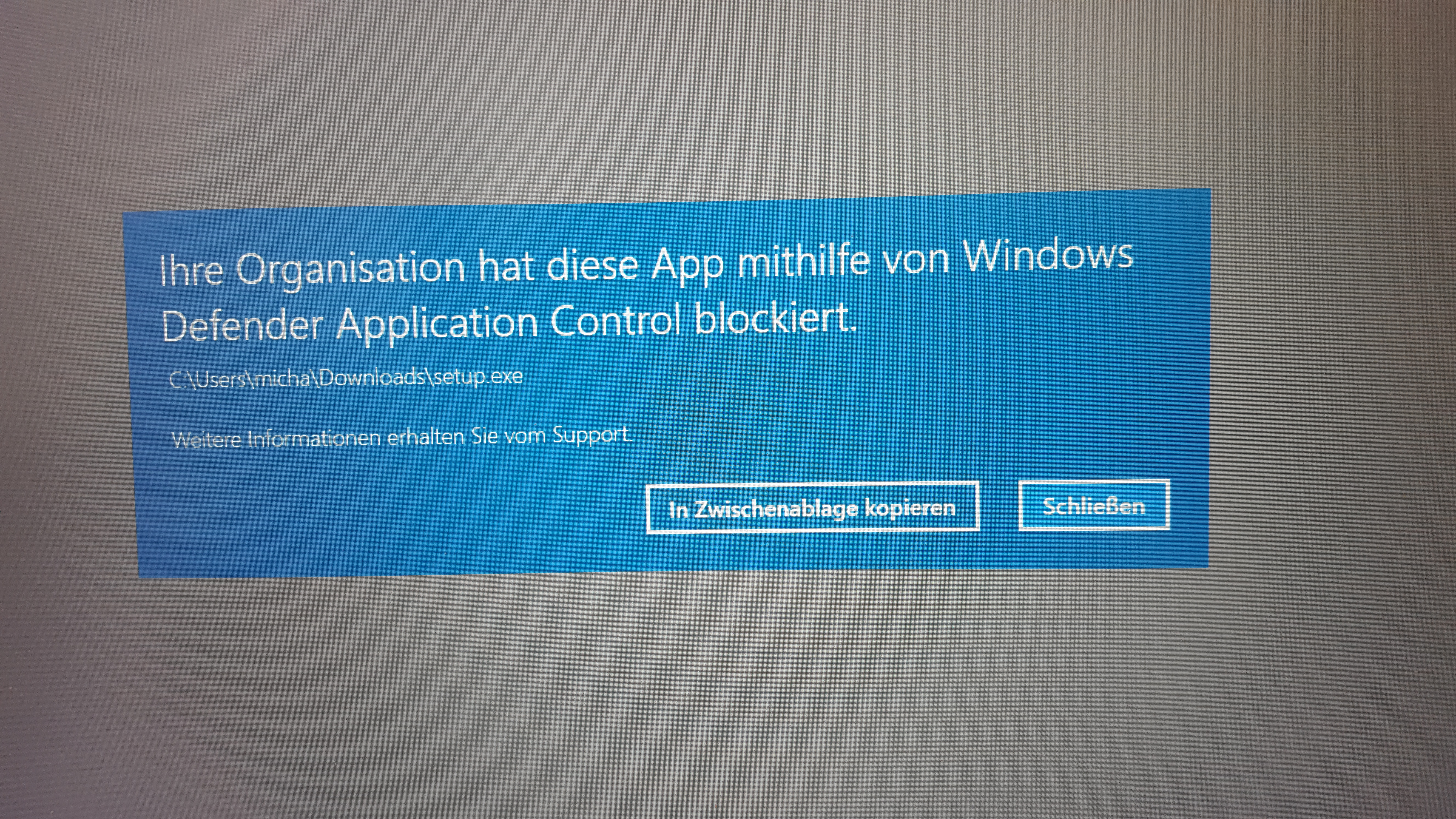 Windows lässt nach Neuinstallation keine Programminstallation zu.