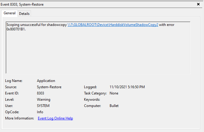 Event Viewer Event Id 16384 And 16394 Every 5 Minutes - Microsoft Community