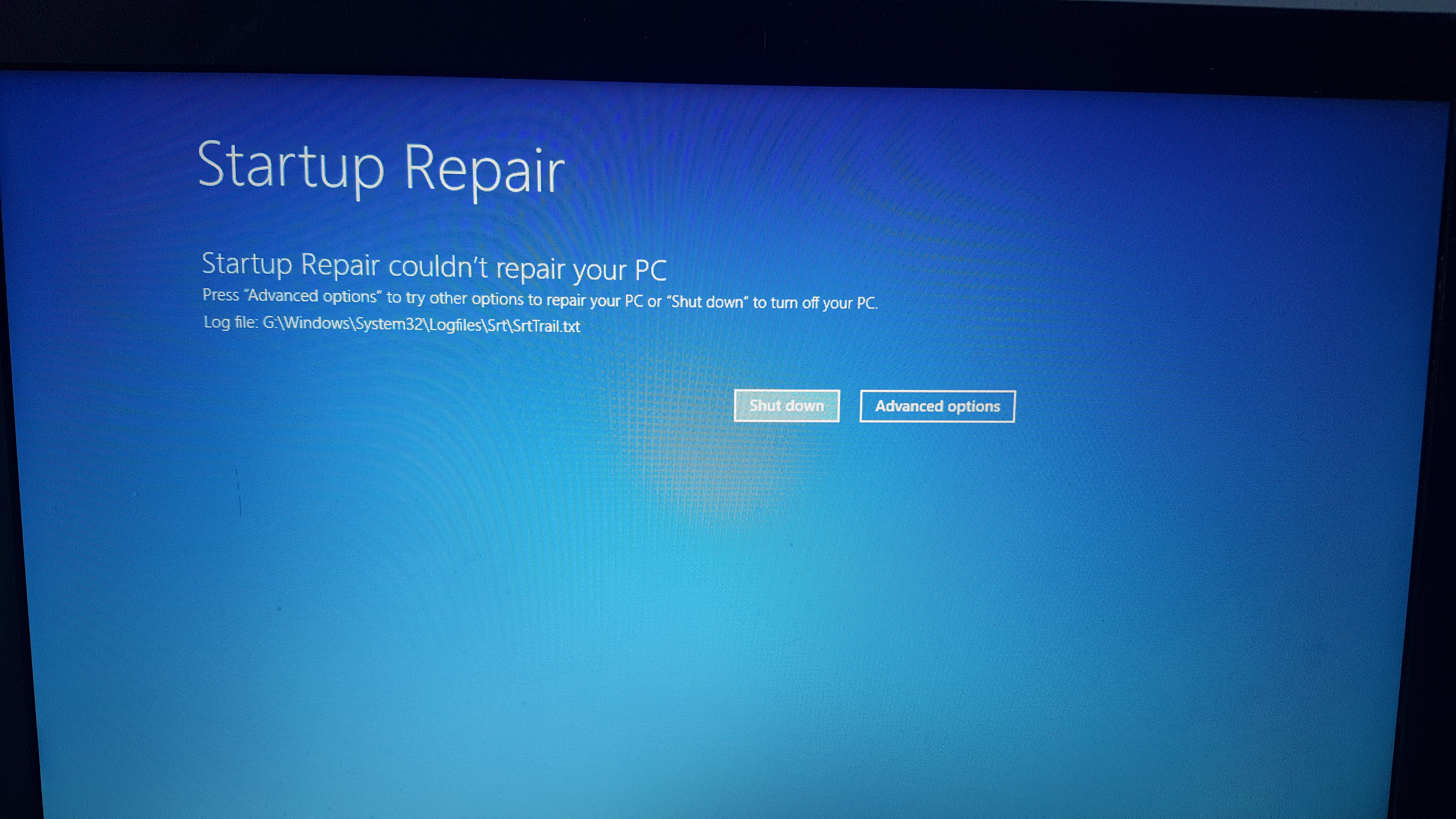 Srttrail txt ошибка. Automatic Repair. Windows Repair. Startup Repair. Ремонт виндовс.