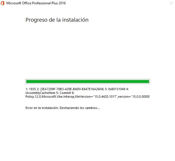 Office 2016 ↔ Problema para instalar Office 2016 en Windows 10. - Microsoft  Community