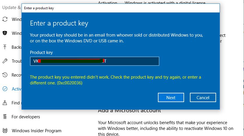 How Can I Use A Windows Pro Product Key From An Abandoned Pc To - Microsoft  Community