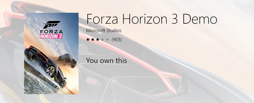 Forza Horizon 3 demo won't work - Microsoft Community