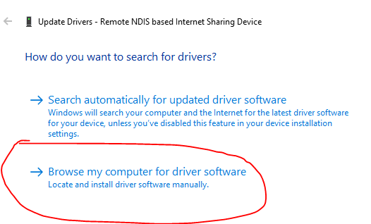 Remote Ndis Based Device Driver