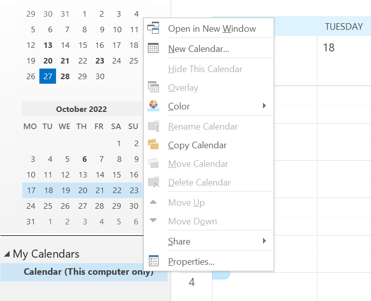 Microsoft Outlook 2019 unable to make calendar entry Microsoft