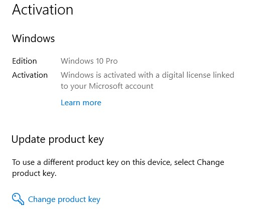 Upgrade Windows 10 Home (Digital License) to Windows 10 Pro - Microsoft ...