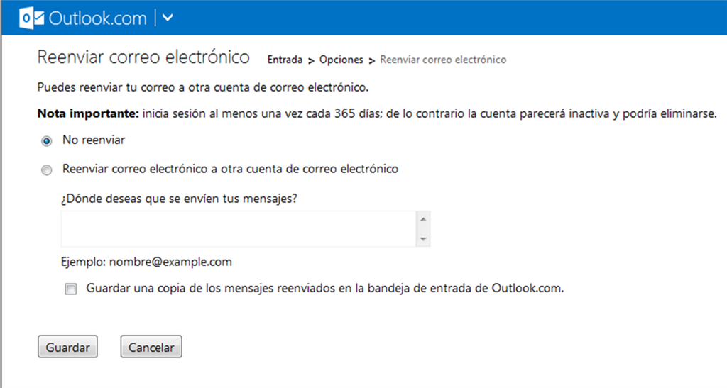 Reenvio de Correo - Microsoft Community