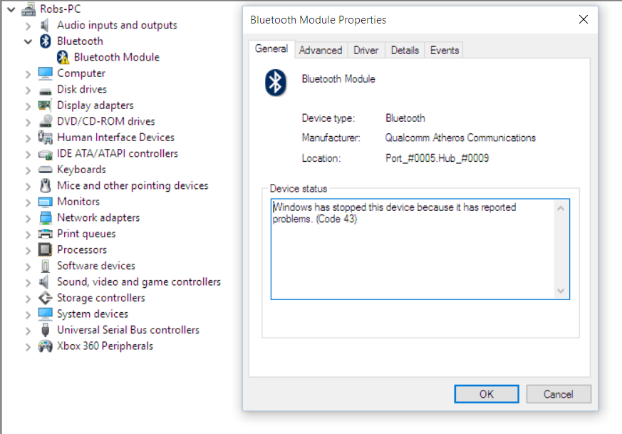 Bluetooth Keeps Getting Disabled From The Device Manager After Windows Microsoft Community