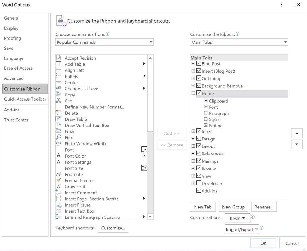 Draw Tab No Shown On Ribbon In Word Excel Ppt 16 Microsoft Community