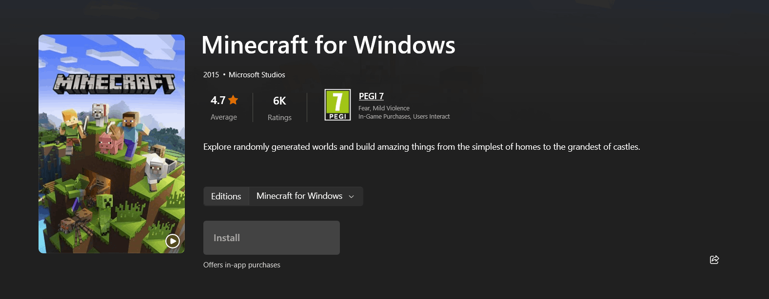 I cant install minecraft for Windows - Microsoft Community