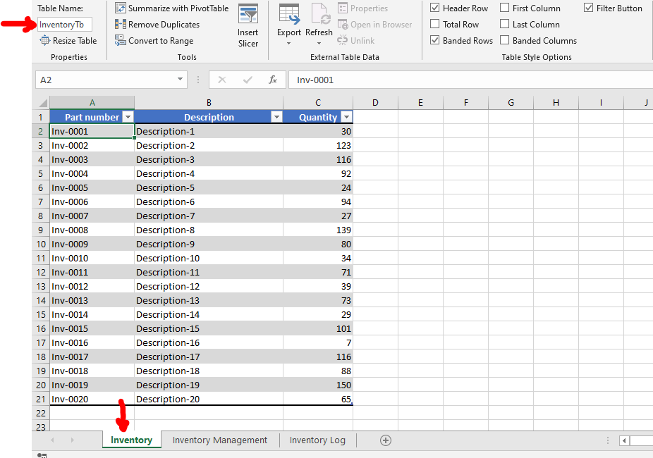 Basic Inventory Management - Microsoft Community