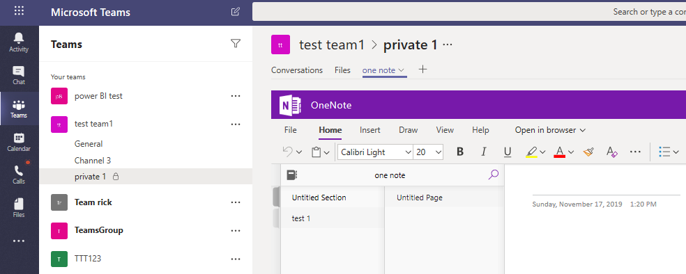 Teams - Private Channel OneNote - Microsoft Community