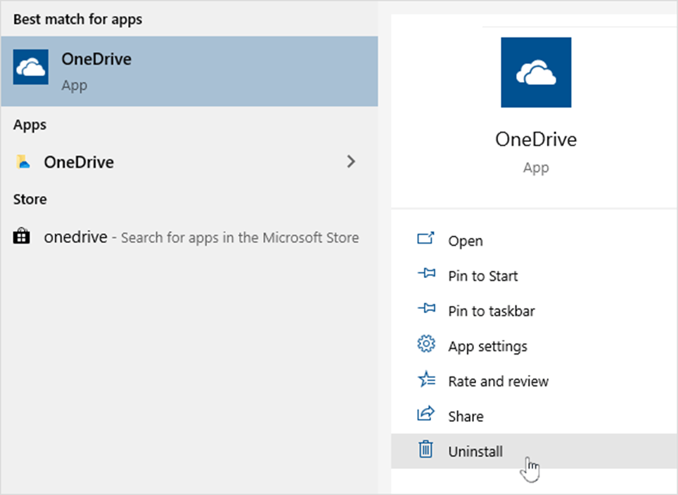 ONEDRIVE app Store. Код ошибки 0x8004def7.