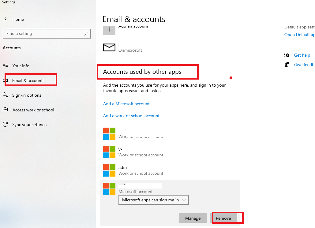 Remove Work or School account option when signing into Microsoft