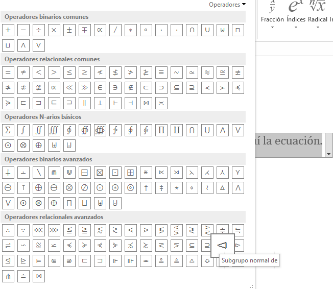 Equation symbols in Word - Microsoft Community