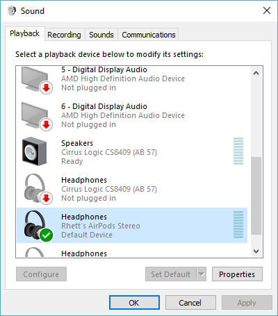apple headset windows 10