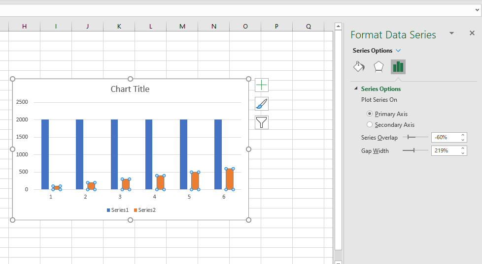 In Labels, how to give Space between them in chart? - Microsoft Community