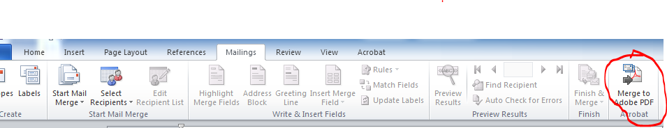 Word 2013 Mail Merge To Pdf Microsoft Community