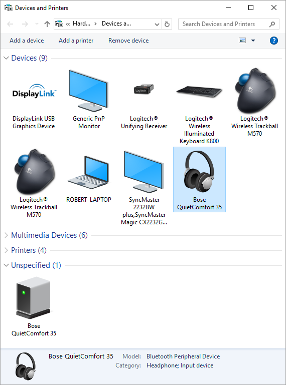 Bose quietcomfort 35 discount pairing windows 10