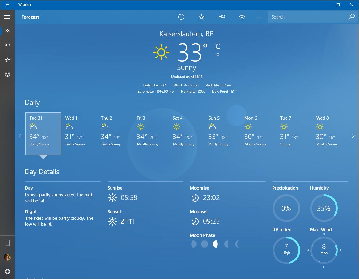 windows 10 weather app - Microsoft Community