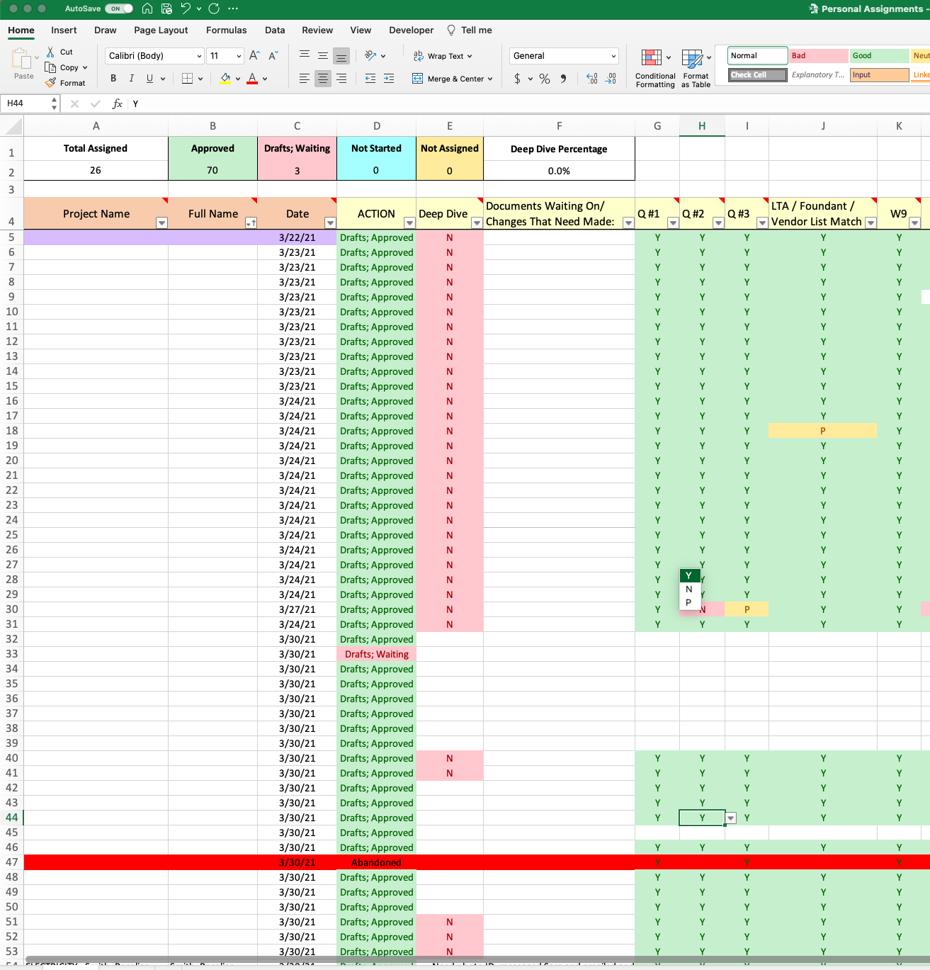 Data validation drop down not displaying in correct location