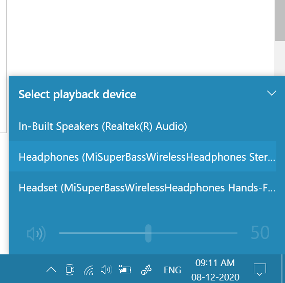 Windows 10 and online bluetooth headphones