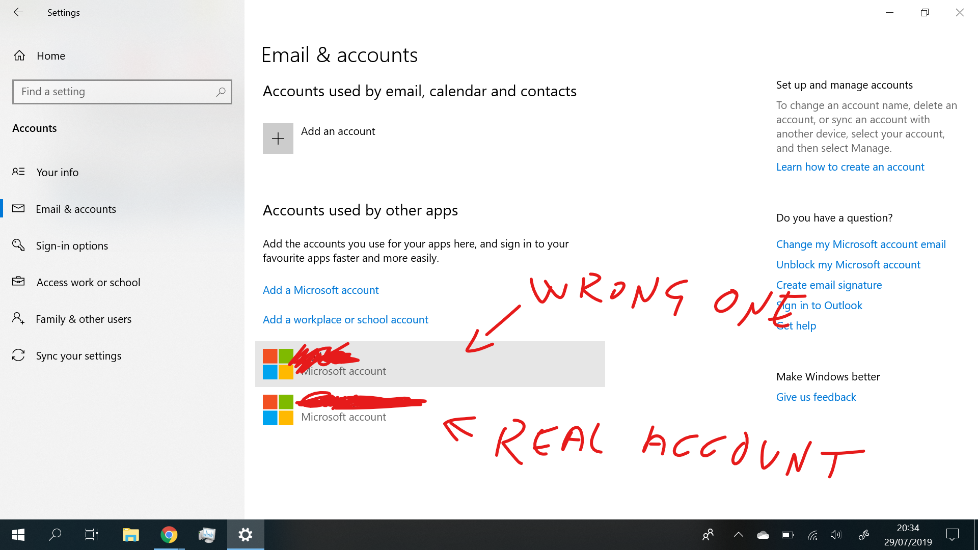 Microsoft account